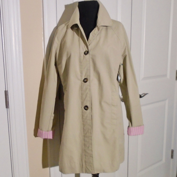 COLUMBIA Cotton Canvas Khaki Rain/Utility Jacket *FIRM PRICE* - Picture 1 of 5